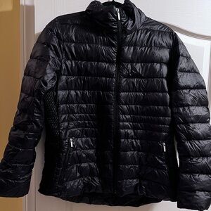 Lands' End Women's Quilted Black Puffer Jacket